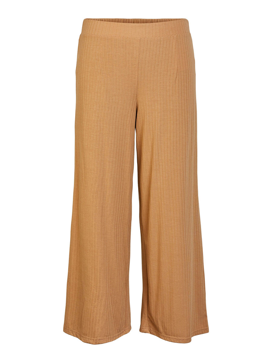 Carousel image - LOOSE FIT CROPPED BUKSER, Tannin | 1