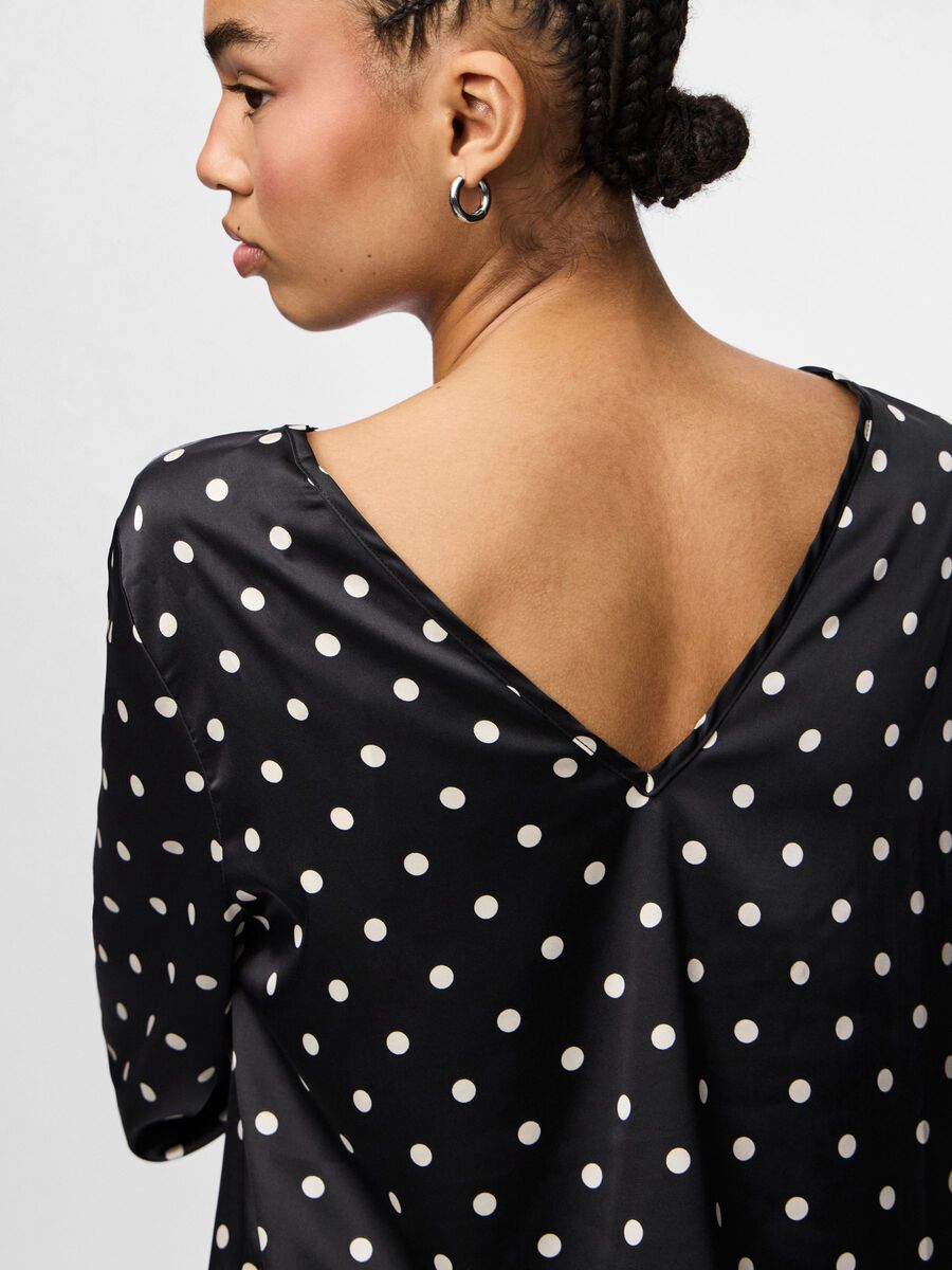 Carousel image - PCJYTTA SATIN BLUSE, Black | 4