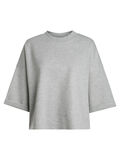 Pieces WEICHE 3/4-ÄRMEL- BLUSE, Light Grey Melange, highres - 17086097_LightGreyMelange_001.jpg