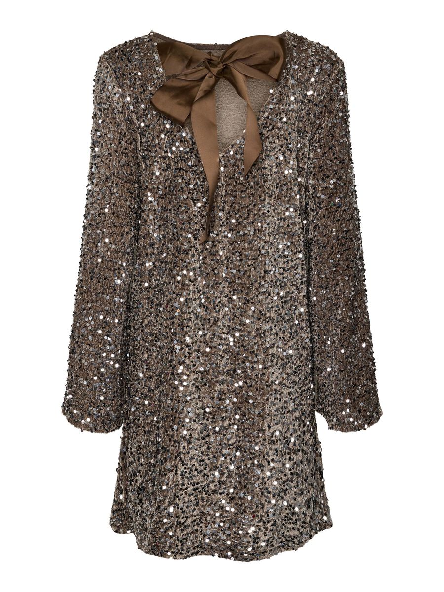 Product carousel image - PCKAM PAILLETTEN MINIKLEID, Morel | 3