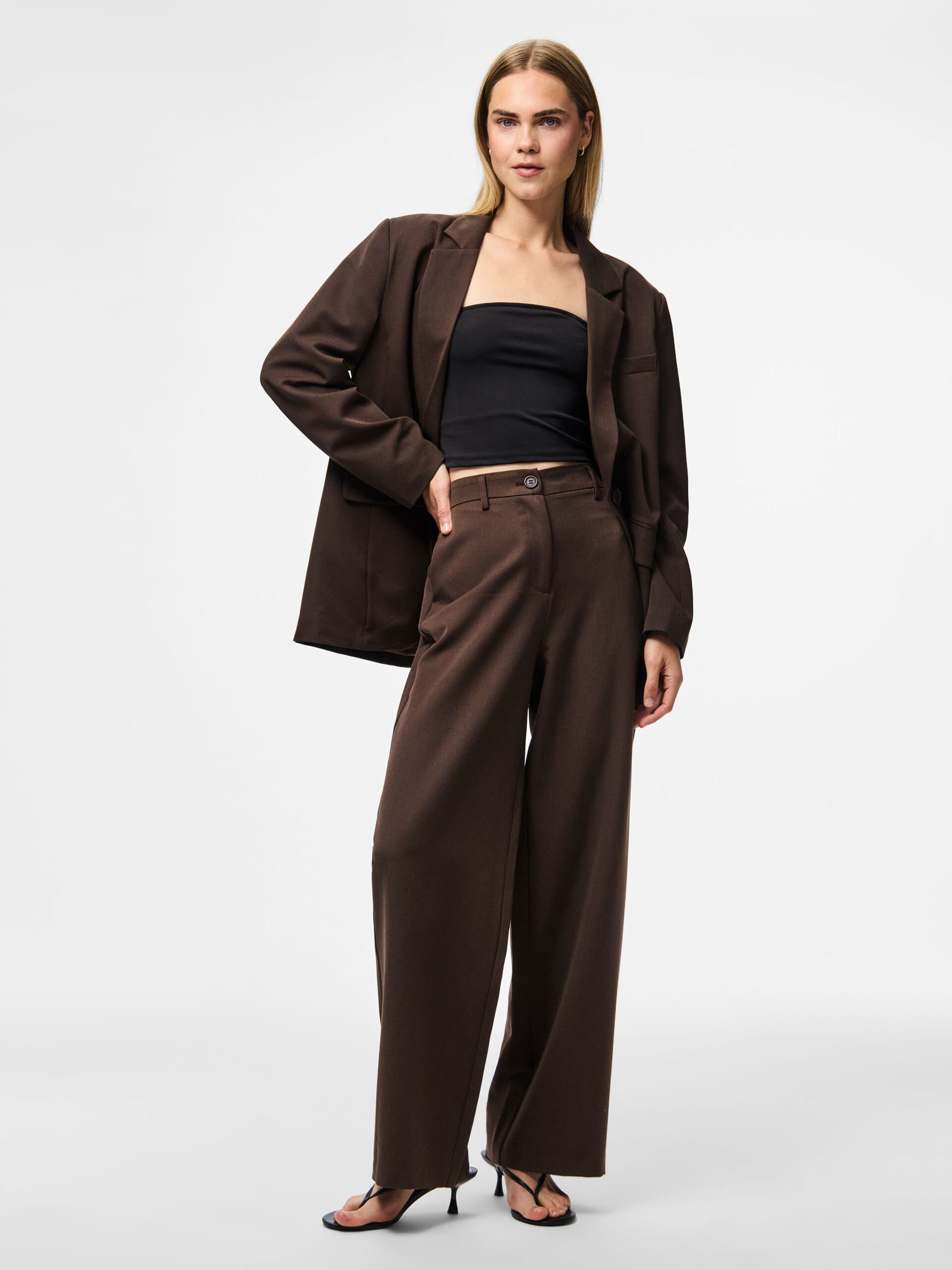 Carousel image - PCKAMIL OVERSIZED BLAZER, Hot Fudge | 7