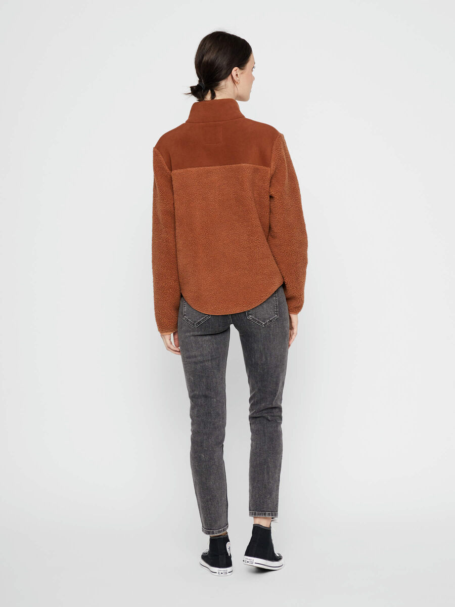 Carousel image - PCSADIE TEDDY JACKET, Mocha Bisque | 2