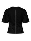 Pieces PCAMY ZIP  T-SHIRT, Black, highres - 17161196_Black_002.jpg