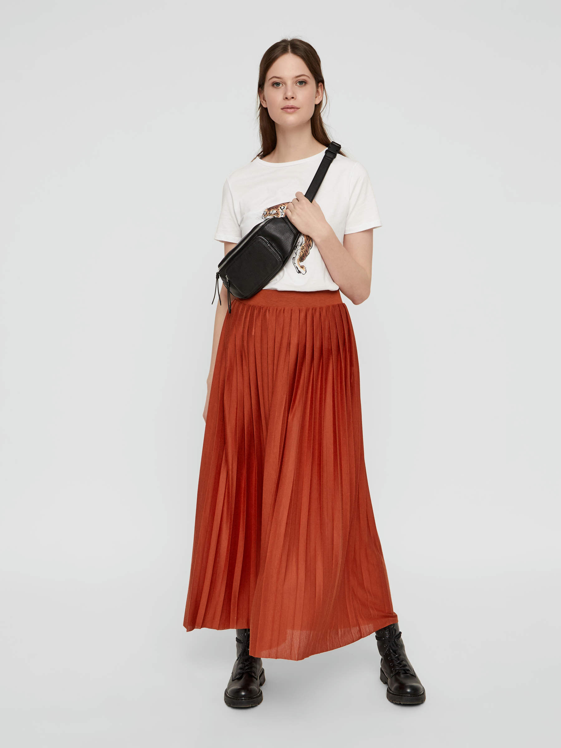 Geplooide best sale maxi rok
