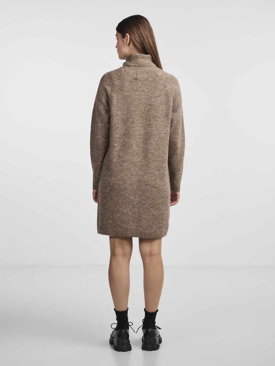 Pieces PCELLEN KNITTED DRESS, Fossil, highres - 17119500_Fossil_004.jpg
