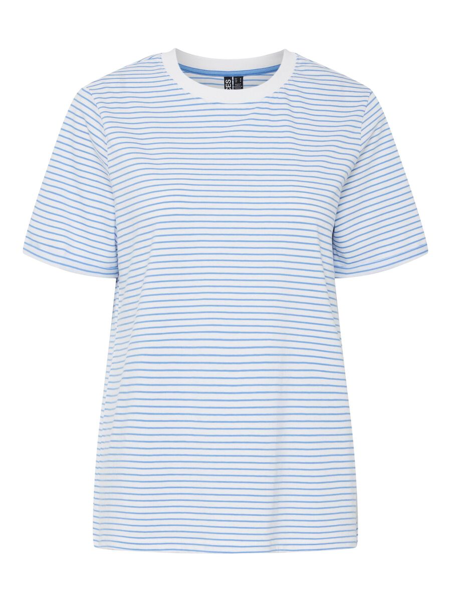 Pieces PCRIA FOLD UP T-SHIRT, Bright White, highres - 17093747_BrightWhite_1155426_001.jpg