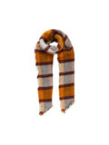 Pieces SOFT CHECKED SCARF, Inca Gold, highres - 17099650_IncaGold_001.jpg