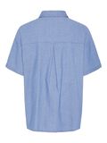 Pieces PCMIA SHORT SLEEVED DENIM SHIRT, Light Blue Denim, highres - 17155090_LightBlueDenim_002.jpg