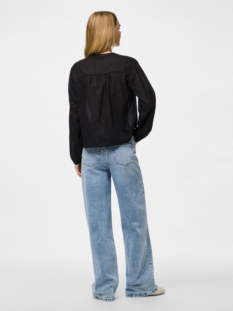 Pieces PCFIKENNA BLOUSE, Black, highres - 17158857_Black_004.jpg