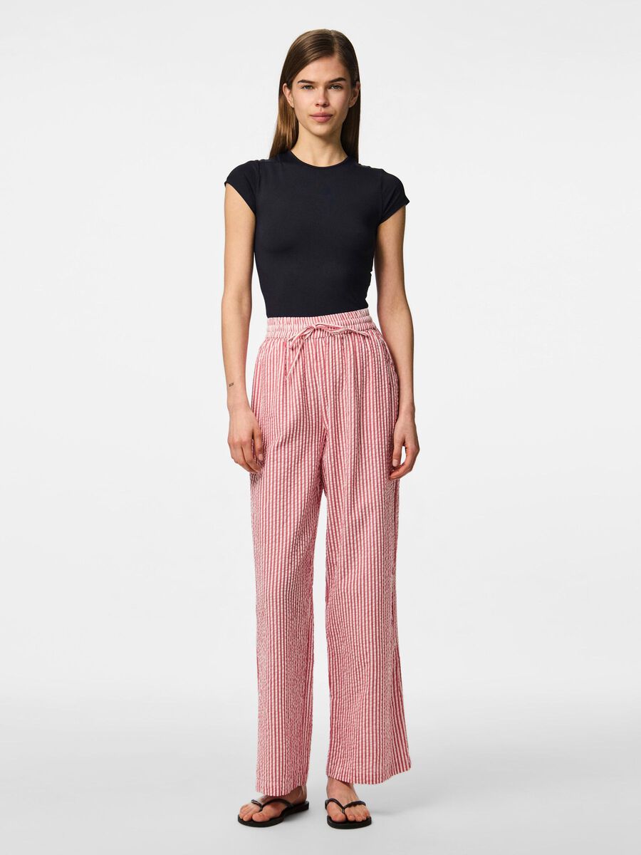 Pieces PCSALLY - SEERSUCKER PANTALON, Goji Berry, highres - 17146656_GojiBerry_1109696_005.jpg
