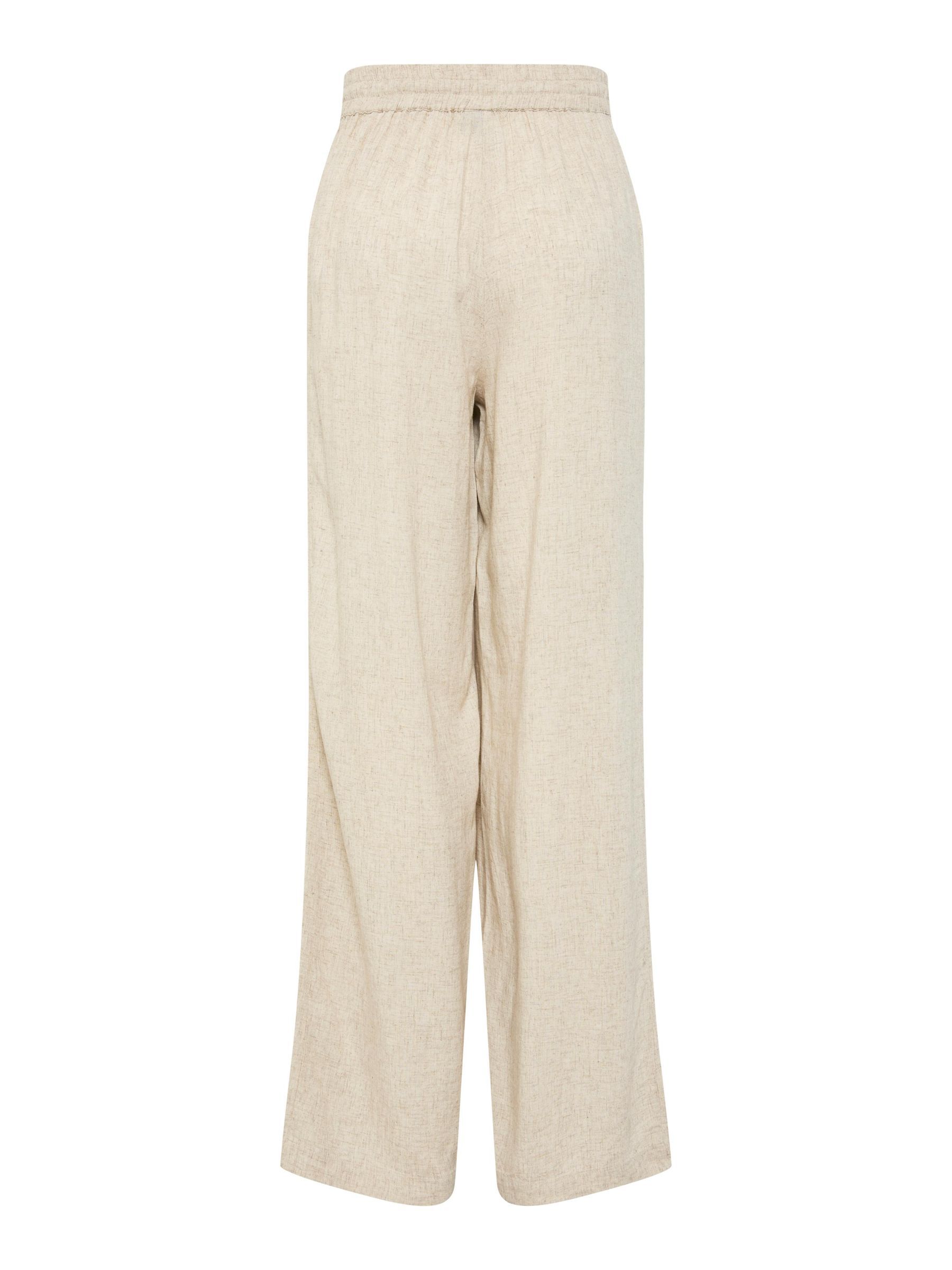 PCPIA WIDE-LEG TROUSERS | Grey | PIECES® Finland