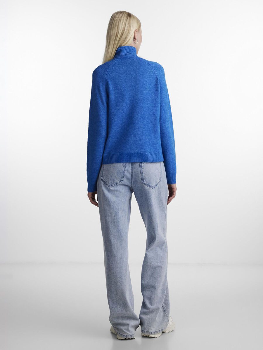 Pieces PCJULIANA ROLLKRAGENPULLOVER, French Blue, highres - 17139792_FrenchBlue_004.jpg