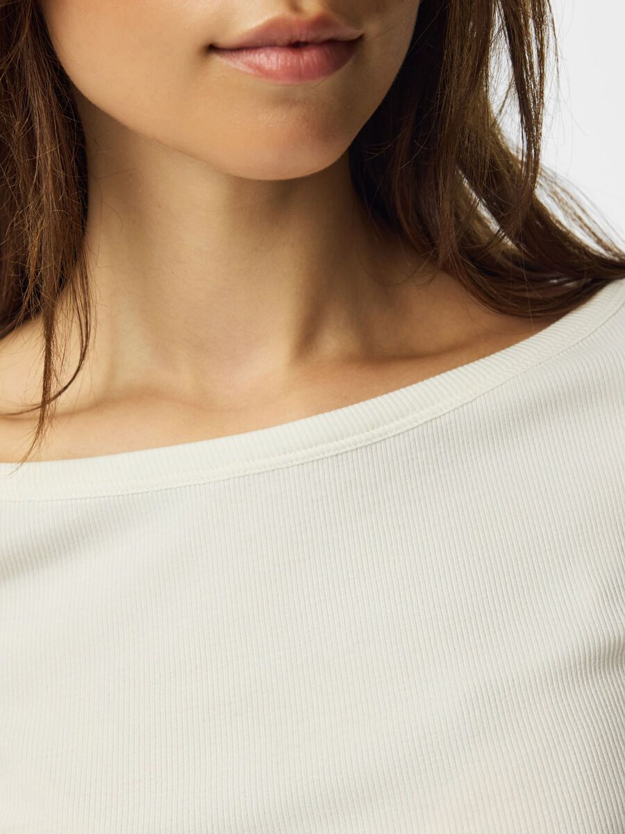 Carousel image 4 PCBELLA 3/4 BOATNECK TOP, Coconut Milk