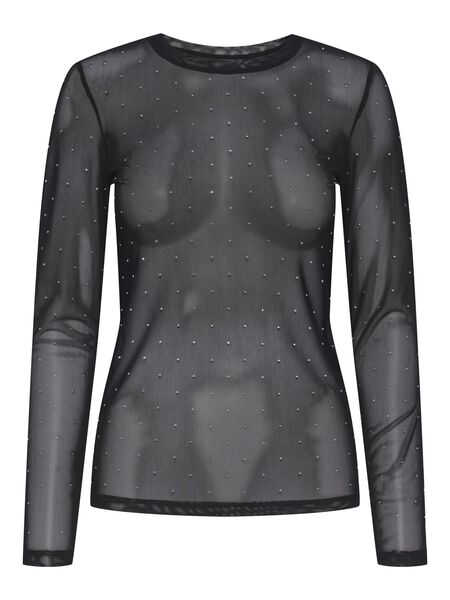 Pieces PCPALLY LONG SLEEVED TOP, Black, highres - 17148510_Black_001.jpg