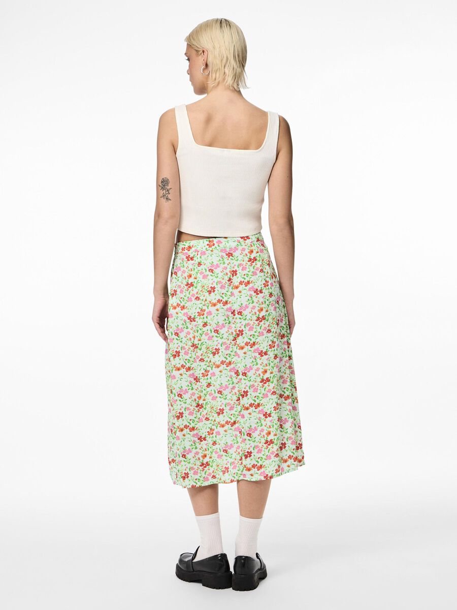 Pieces PCKORINE MIDI SKIRT, Fair Aqua, highres - 17137955_FairAqua_1028709_004.jpg