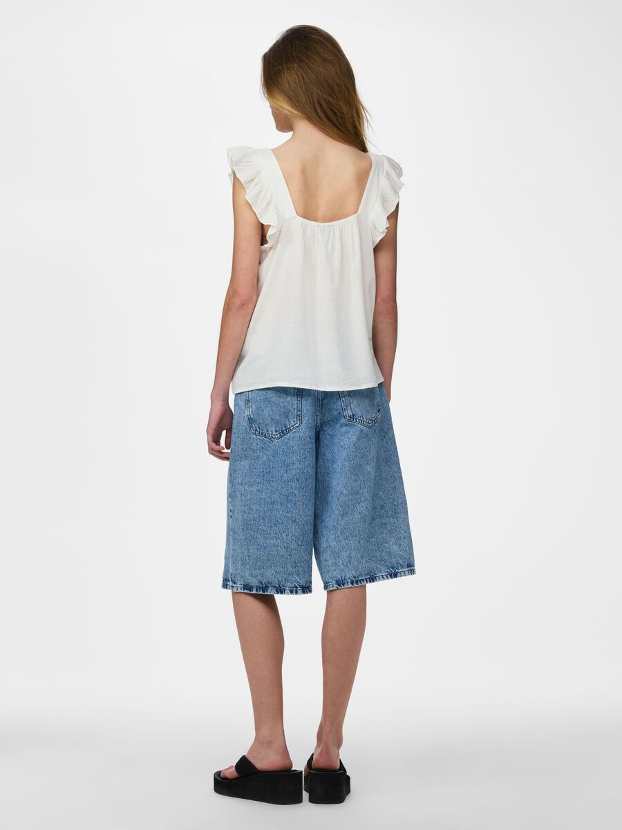 Product carousel image - TOP SIN MANGAS, Bright White | 2