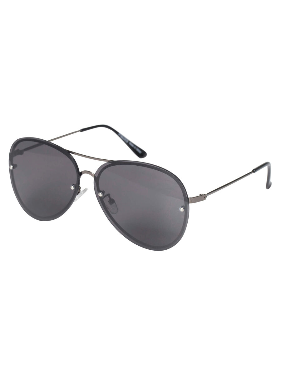 Pieces RUNDE METALL SONNENBRILLE, Gunmetal, highres - 17094401_Gunmetal_666223_001.jpg