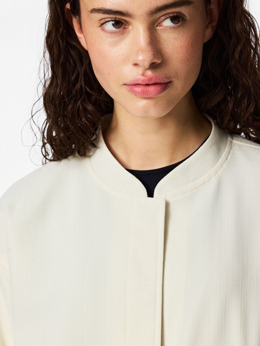 Carousel image - PCANNIE BOMBER JACKET, Whisper White | 6