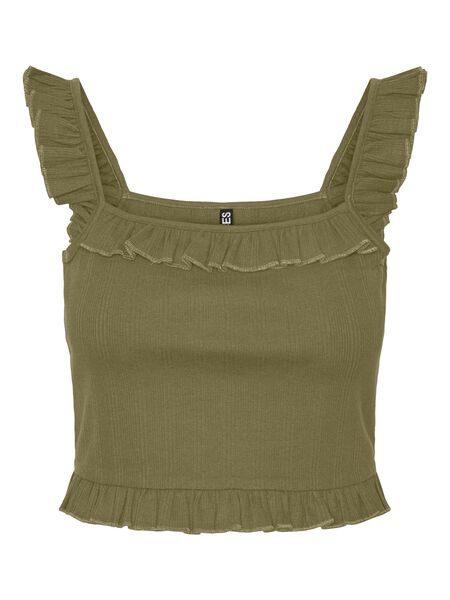 Pieces PCLANA CROPPED TOP, Olive Drab, highres - 17140355_OliveDrab_001.jpg