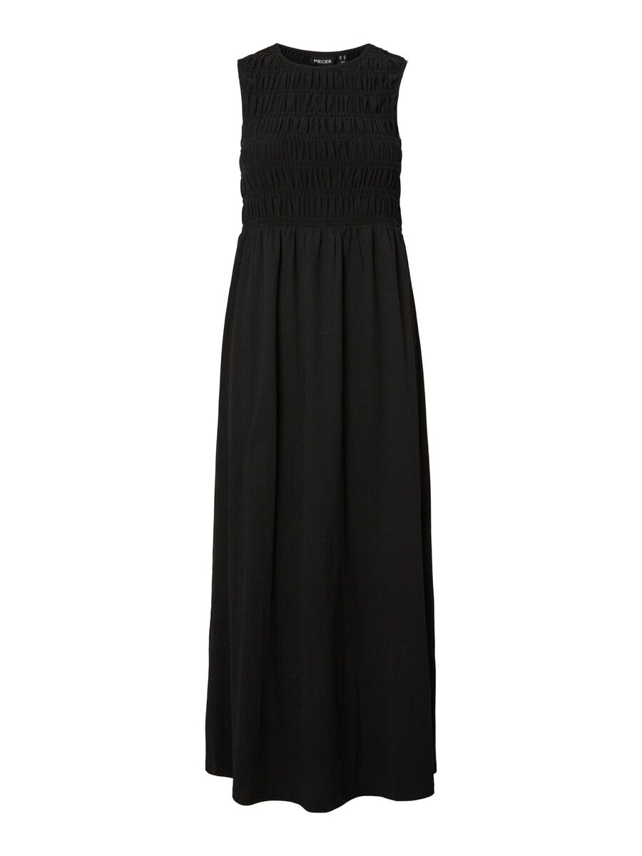Product carousel image - PCBETTY SMOCK  MIDI DRESS, Black | 2