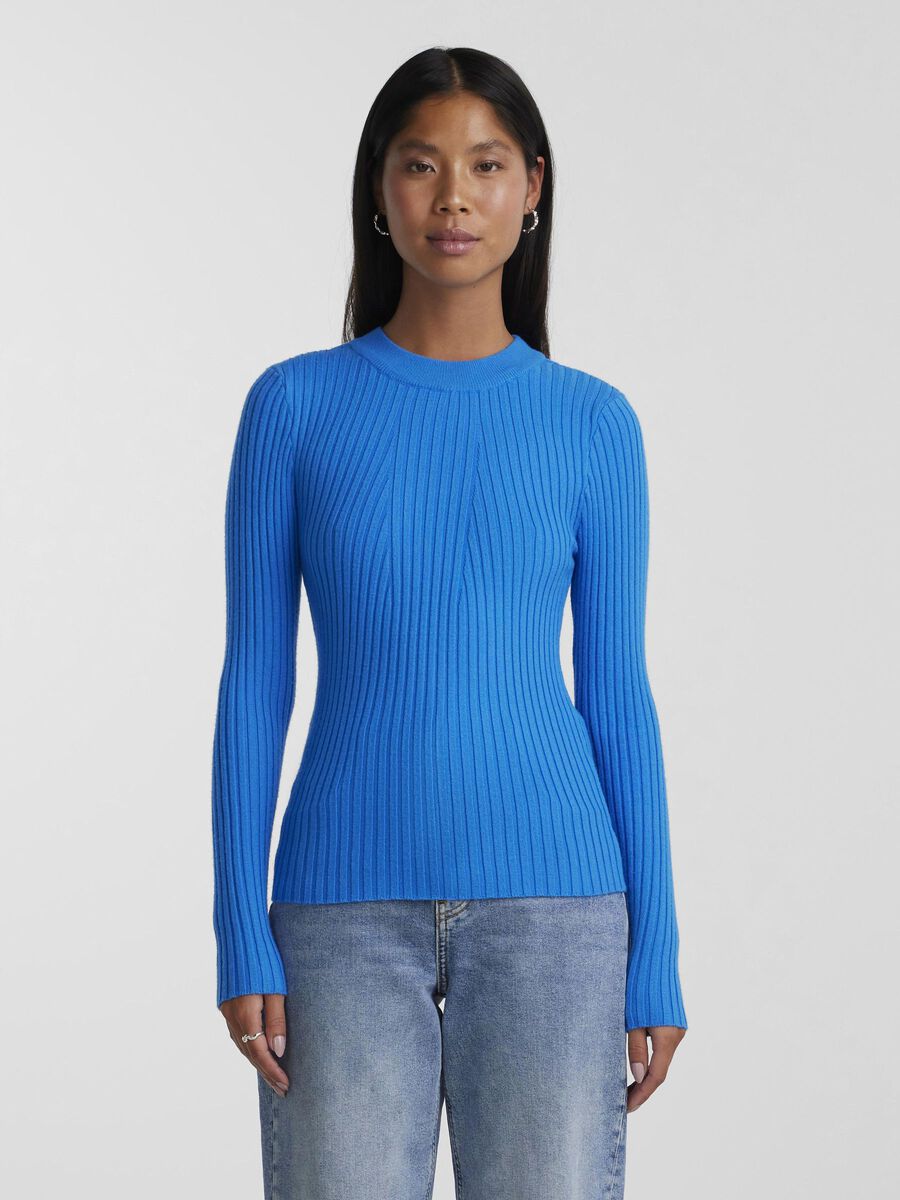 Pieces PCCRISTA PULLOVER, French Blue, highres - 17115047_FrenchBlue_003.jpg