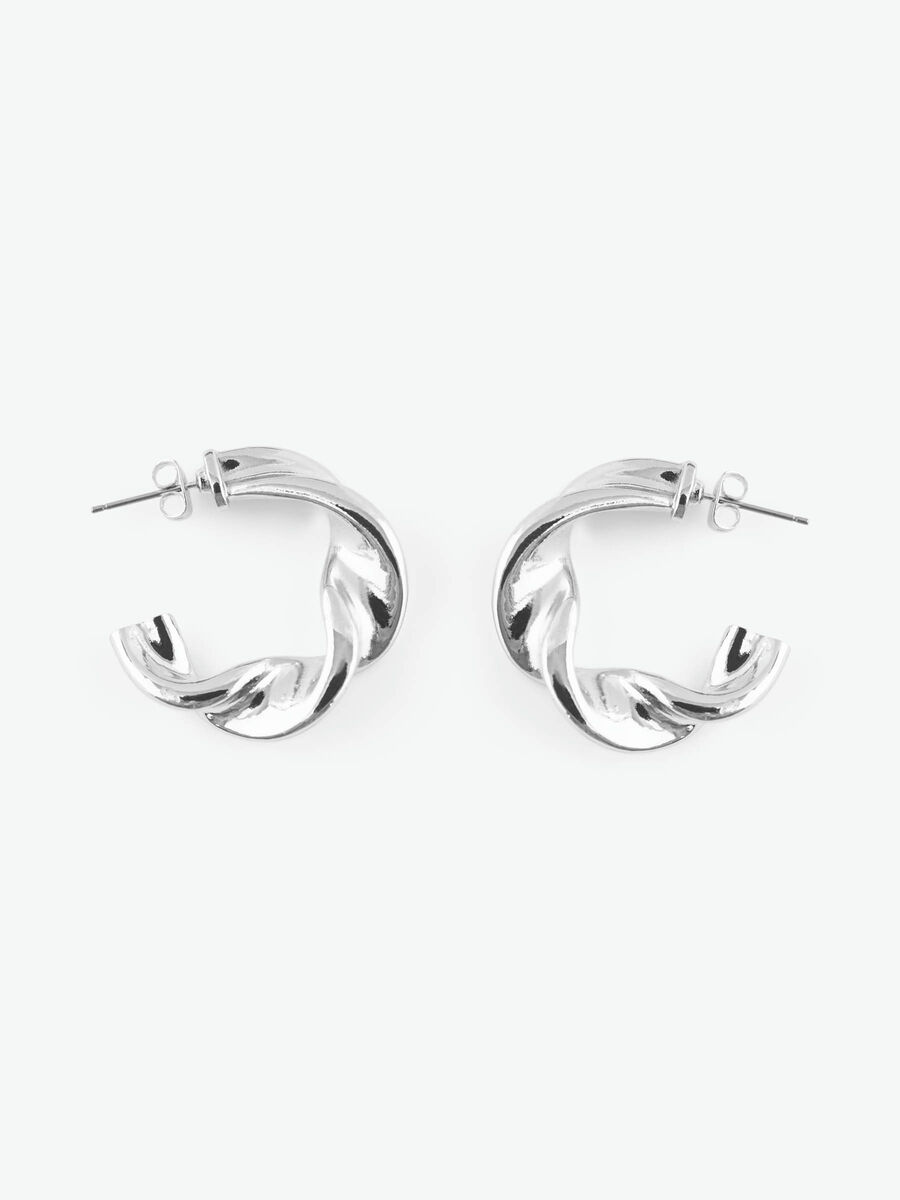 Pieces SNOEDE RING ØRERINGE, Silver Colour, highres - 17103853_SilverColour_001.jpg