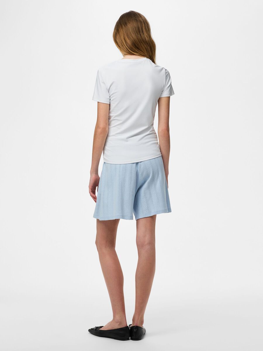 Carousel image - PCMARIE HW POINTELLE  SHORTS, Cashmere Blue | 2