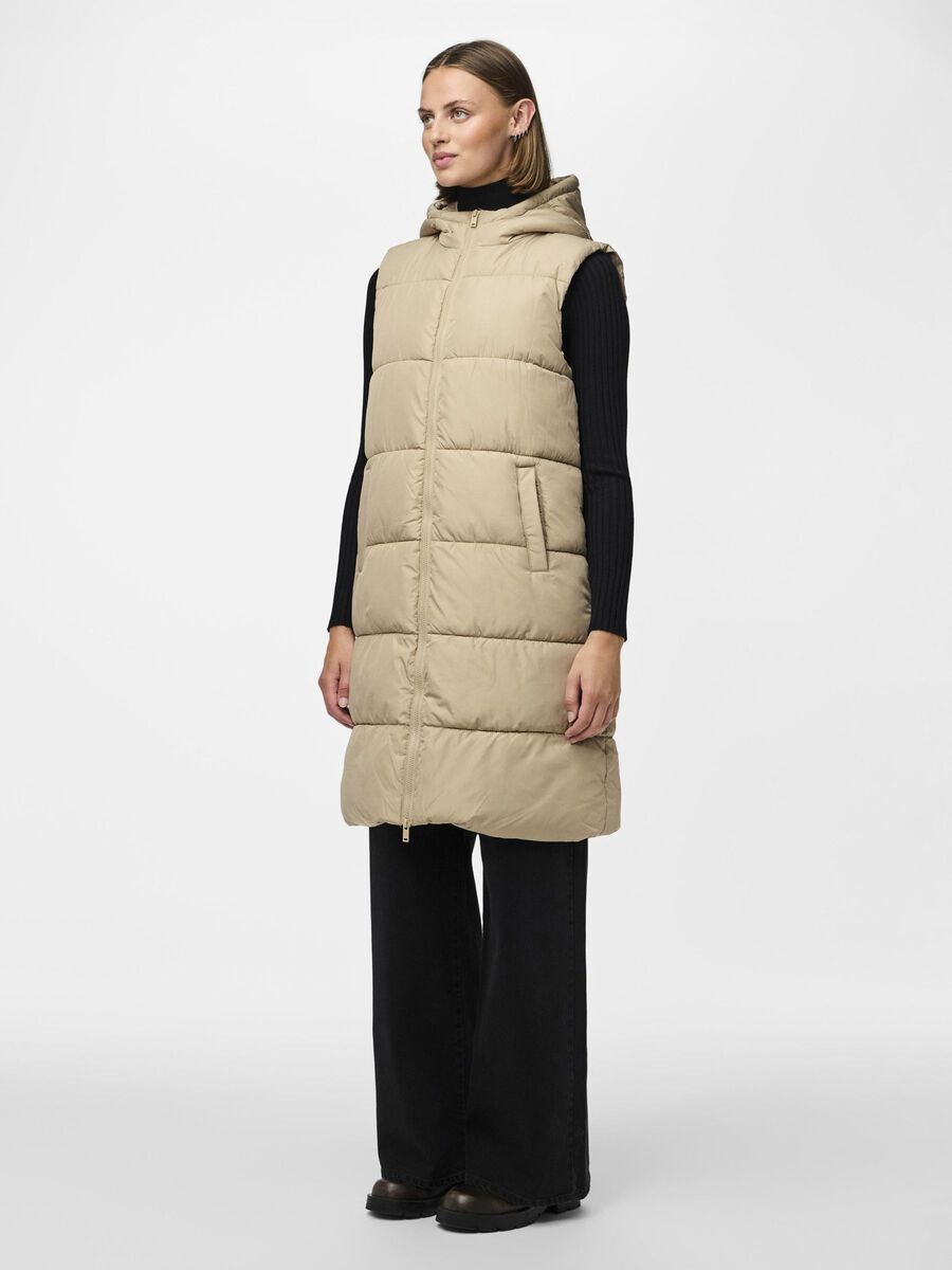 Pieces PCBEE PADDED GILET, Silver Mink, highres - 17117414_SilverMink_003.jpg