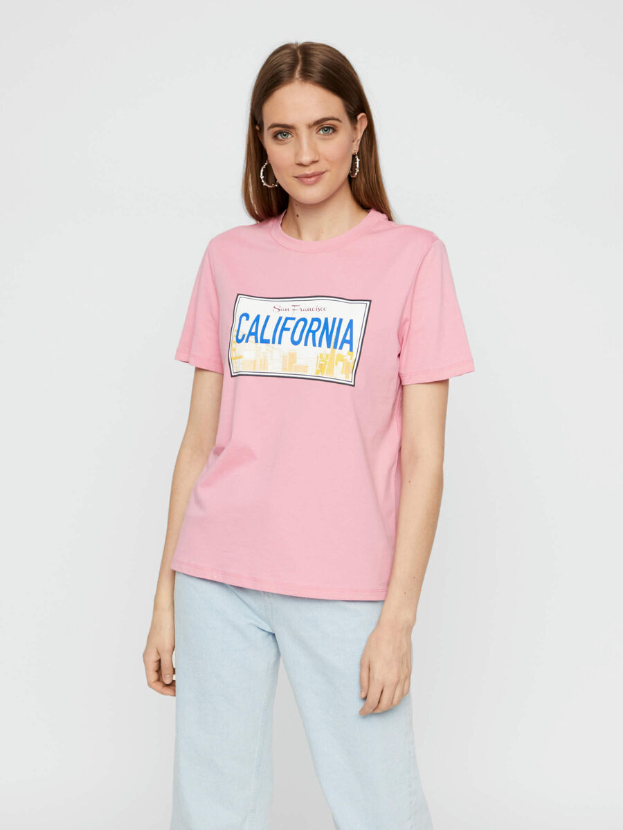 Pieces BYPRINT T-SHIRT, Sea Pink, highres - 17106298_SeaPink_784670_003.jpg