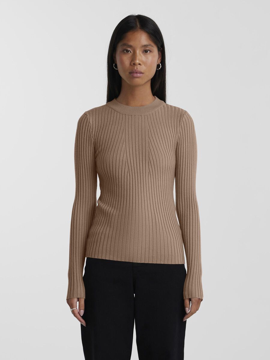 Pieces PCCRISTA PULLOVER, Fossil, highres - 17115047_Fossil_003.jpg