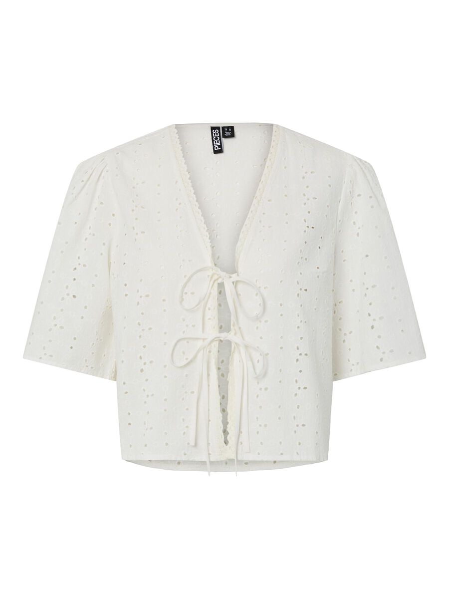 Pieces PCTYLA BRODERIE ANGLAISE TOP, Cloud Cream, highres - 17163253_CloudCream_001.jpg