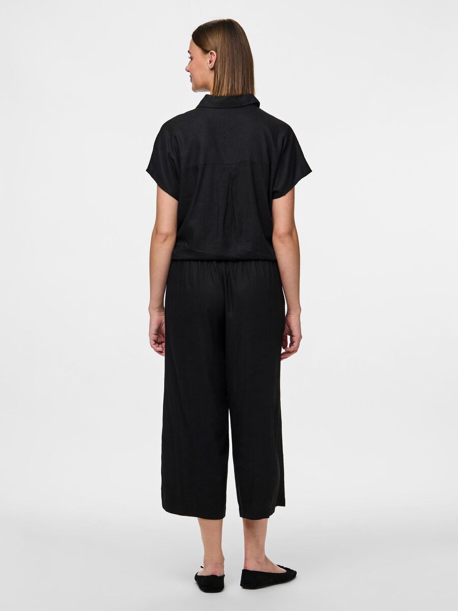 Pieces PCPIA SHORT SLEEVED SHIRT, Black, highres - 17154736_Black_004.jpg