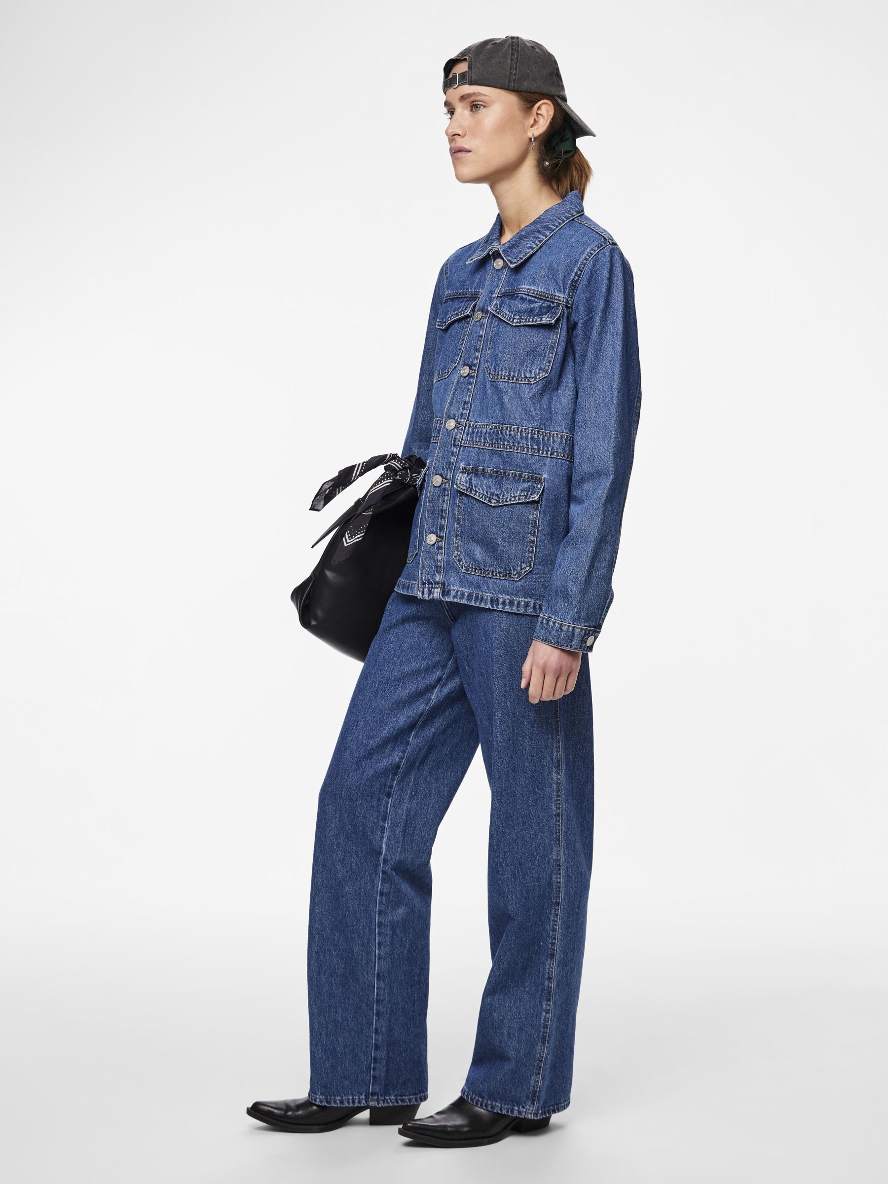 PIECES Damen-Jeggings PCSKIN MW – Super Elastisch Wie Eine Leggings, Optik Wie Eine Jeans – Nachhaltige ECOVERO Viskose