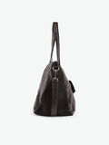 Pieces LEATHER WEEKEND TRAVEL BAG, Black, highres - 17092399_Black_004.jpg