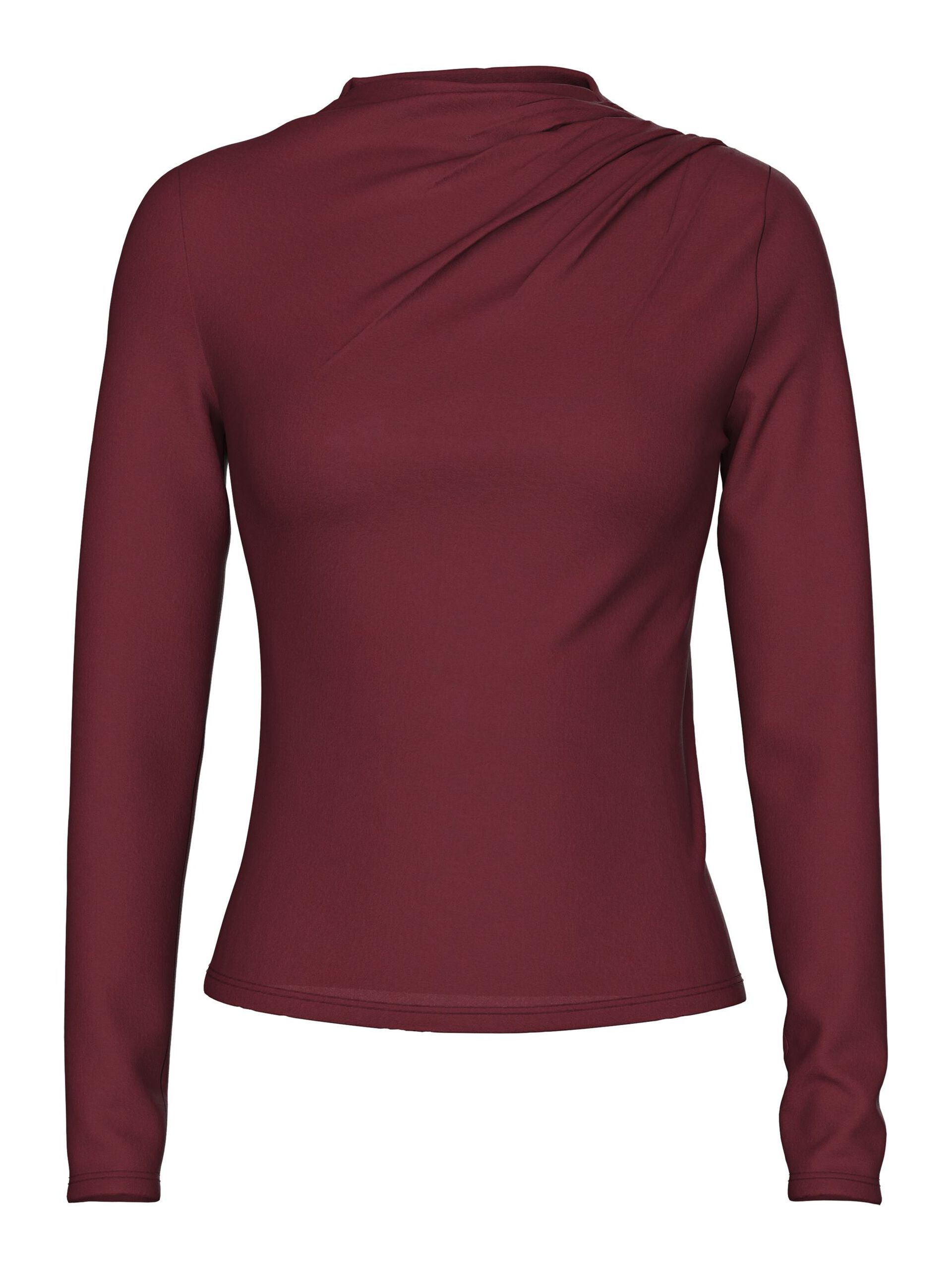 Carousel image - PCMADISON LONG SLEEVED TOP, Tawny Port | 5