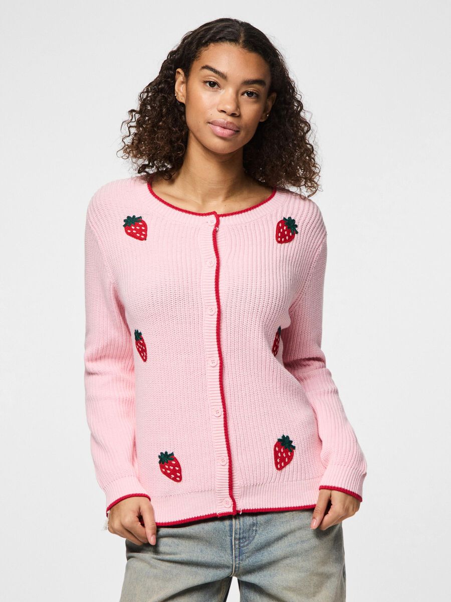 Pieces PCFRANNY GEBREID VEST, Pink-A-Boo, highres - 17160509_PinkABoo_1216399_003.jpg