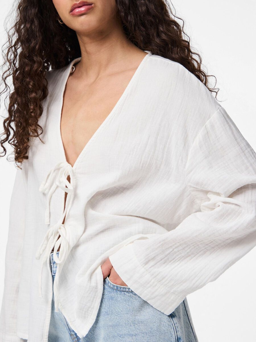 Pieces PCSASTINA BINDING MUSSELIN TOP, Cloud Dancer, highres - 17156482_CloudDancer_006.jpg