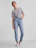 Pieces PCLUNA MW STRAIGHT FIT JEANS, Light Blue Denim, highres - 17120953_LightBlueDenim_005.jpg