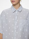 Pieces PCEMMA 2/4 SHORT SLEEVED SHIRT, Poseidon, highres - 17152065_Poseidon_1137402_006.jpg