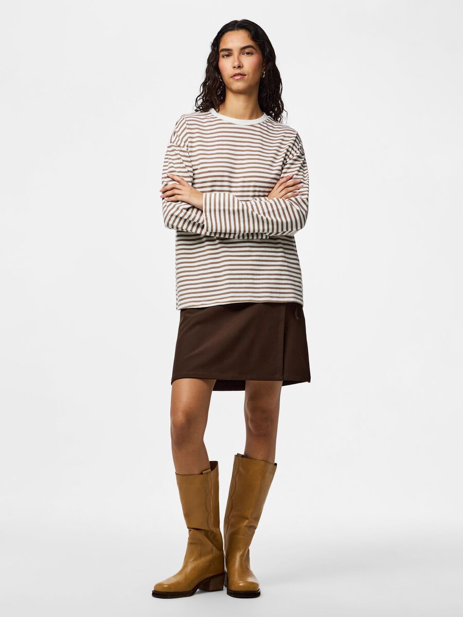 Carousel image - PCBOSELLA MW MINI OMSLAGSSKJ&Oslash;RT, Hot Fudge | 3