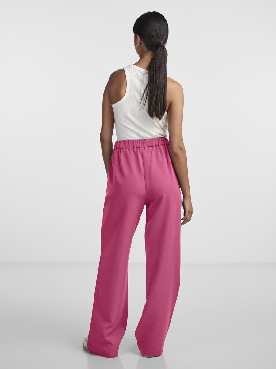 Pieces PCBOZZY WIDE-LEG TROUSERS, Hot Pink, highres - 17140744_HotPink_004.jpg