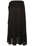 Pieces GOLD DOTTED LONG SKIRT, Black, highres - 17096181_Black_685409_002.jpg