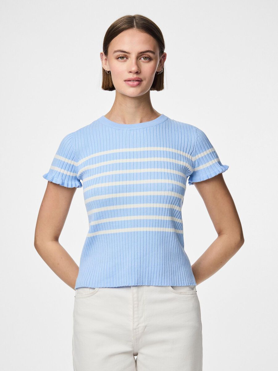 Pieces PCFAITH KNITTED TOP, Cornflower Blue, highres - 17160519_CornflowerBlue_1215954_003.jpg