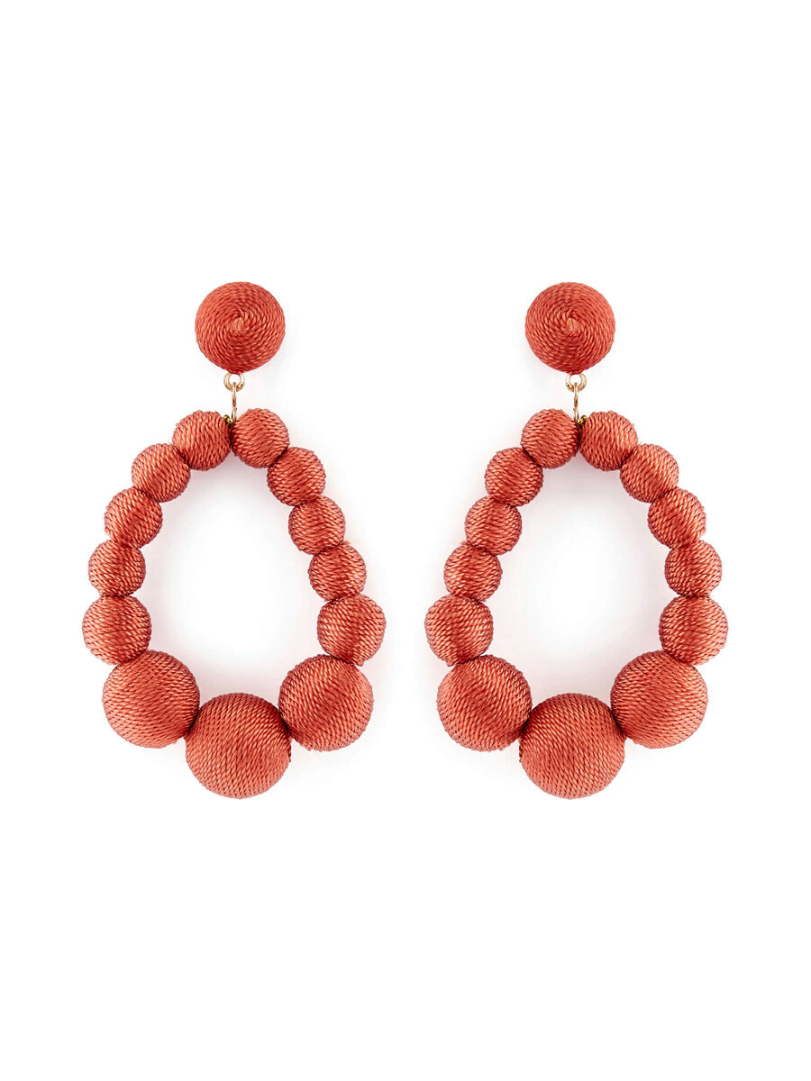 Pieces 2-PACK DROP EARRINGS, Redwood, highres - 17096661_Redwood_001.jpg