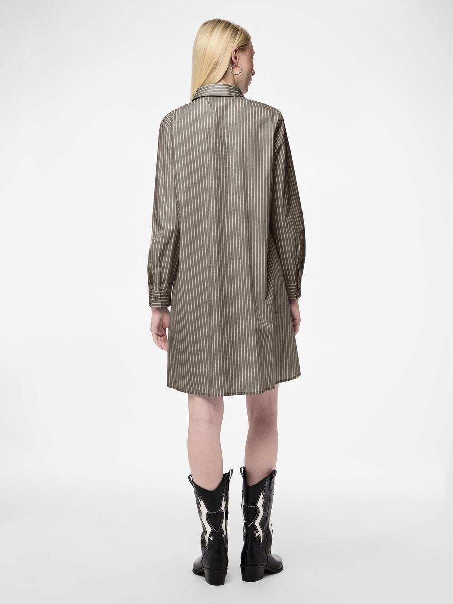 Pieces PCPENNY SHIRT DRESS, Fossil, highres - 17149325_Fossil_1104187_004.jpg