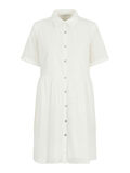 Pieces BUTTON CLOSURE SHORT SLEEVED DRESS, Cloud Dancer, highres - 17103540_CloudDancer_001.jpg