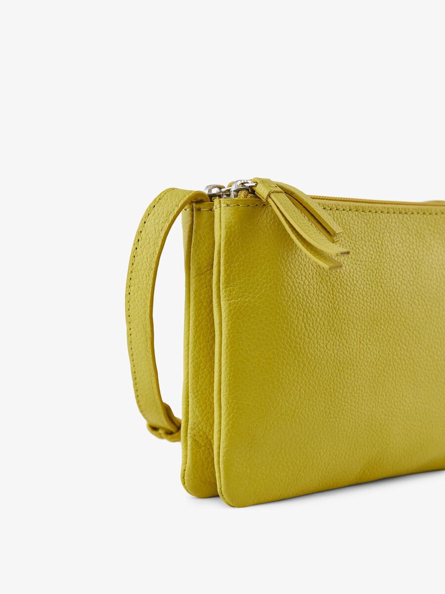 Pieces LEATHER CROSSBODY BAG, Lemon Zest, highres - 17113832_LemonZest_006.jpg