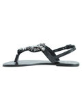 Pieces PLATTE LEREN SANDALEN, Black, highres - 17073382_Black_004.jpg