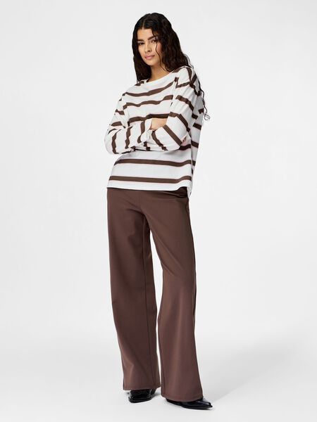 Pieces PCGUNHILD HW  WIDE-LEG TROUSERS, Coffee Quartz, highres - 17164318_CoffeeQuartz_005.jpg
