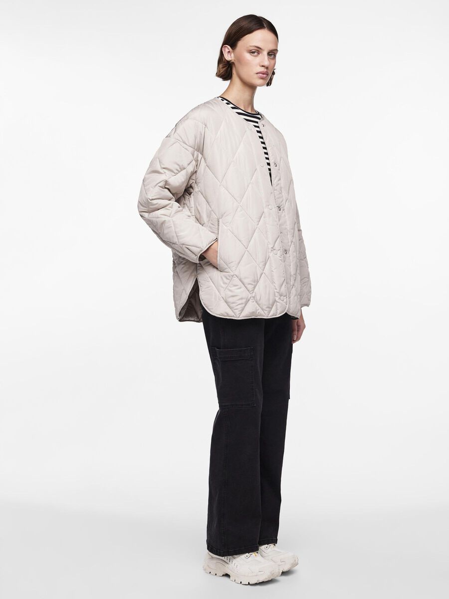 Pieces PCSTELLA QUILTED JACKET, Silver Gray, highres - 17146371_SilverGray_005.jpg